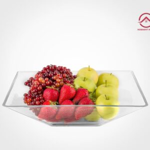 میوه خوری شیشه ای مربع لیمون