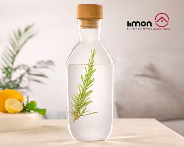 بطری آب درب چوبی ۱.۱لیمون