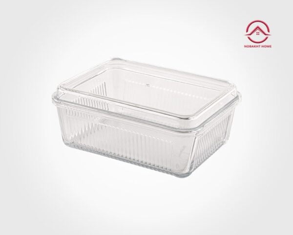 بیسکویت خوری مستطیل لیمون با درب آکرولیک